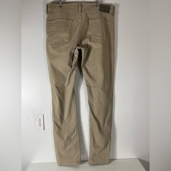 MEN'S Adriano Goldschmied Tellis Chino Pants 36/34 Tan Beige Modern Slim Khaki - Picture 7 of 12